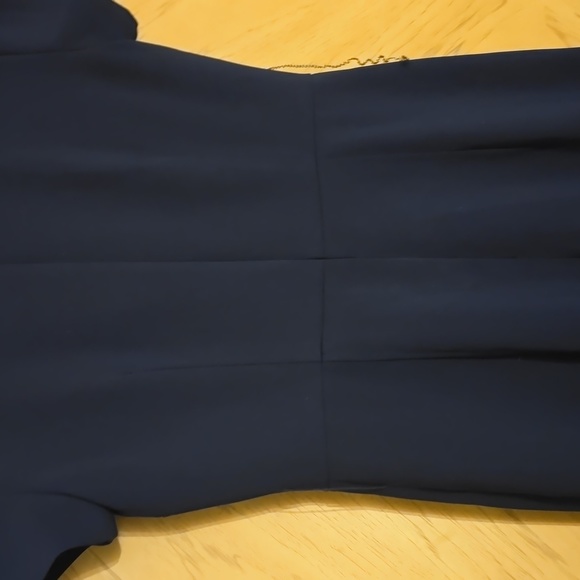 Club Monaco Size 2 Navy Blue Jumpsuit with Zippered Entry - Picture 9 of 12